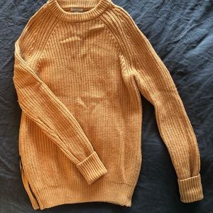 COS thick & comfy wool sweater with side zips